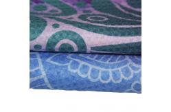 China Non Slip Printed Microfiber Yoga Mat Towel With Silicone Dots supplier