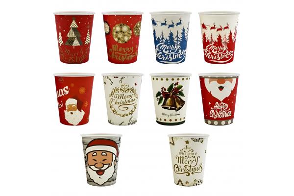 Disposable Double PE Coated Single Paper Cup 9oz 250ML can be customized
