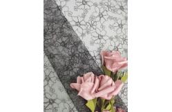 China 125cm Embroidered Lace Netting Fabric Full Nylon Mesh OEKO TEX Standard 100 supplier