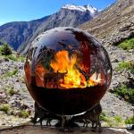 Steel Manual Ignition Rustic Red Fire Pits Or Customized Fire Pits for sale