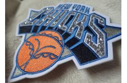 China Hotfix Custom Embroidered Patches Rhinestone Motif Iron On Transfer For Hoodies supplier