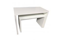 China 2 Layers MDF Wood Retail Display Nesting Tables supplier