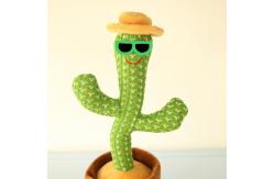 China Luminous Dancing And Talking Electric Cactus Plush Toy supplier