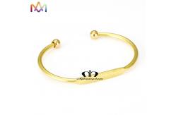 China 55MM Adjustable Cuff Womens Engraved Bracelets supplier