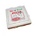 Eco-friendly corrugated paper custom pizza box disposable fast food takeaway box for sale