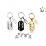22 x 39mm 304 Stainless Steel Custom Shaped KeyChains for sale
