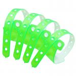 Secure Printed Event Wristbands , Adjustable Plastic Wristbands For Event for sale
