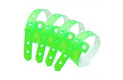 China Secure Printed Event Wristbands , Adjustable Plastic Wristbands For Event supplier