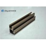 Champagne Anodized Aluminium Shopfront Profiles , Aluminum Extrusions Stock Shapes for sale