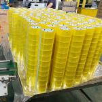 Transparent Yellow BOPP Clear Adhesive Tape Customized Service for sale