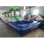 Palm trees slope inflatable water slide 2017 China inflatable water slide with pool