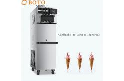 China Automatic Soft Serve Three Flavors Ice Cream Machine For Dessert supplier