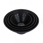 Matte Finish Melamine Soup Bowl - Serving Bowl Black for sale
