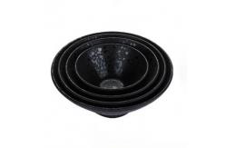 China Matte Finish Melamine Soup Bowl - Serving Bowl Black supplier