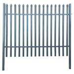Height 1.8m 2.4m PVC Security Metal Palisade Fencing M8x30mm for sale