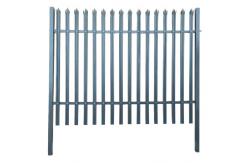 China Height 1.8m 2.4m PVC Security Metal Palisade Fencing M8x30mm supplier