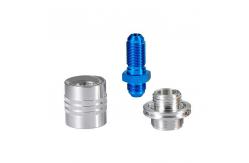 China Anodized Blue Aluminum Made Jetting Custom Metal Mechanical Parts High Precision supplier