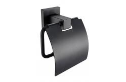 China 4 Pieces Bathroom Hardware Sets Faucet Matte Black Finish Modern Style supplier