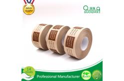 China Printable Water Active Moisture Proof Kraft Packaging Tape With Reinforce Fiberglass. supplier