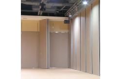 China Soundproof Sliding Folding Partitions For Auditorium With Aluminum Frame MDF Finish supplier