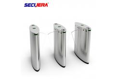 China Smart Retractable Flap Barrier Gate Turnstile Security Subway Wing Gate supplier