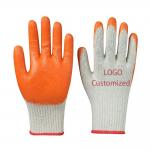 Wholesale Price Cotton Latex Coated Glove Industrial Hand Protective Work Safety Gloves for Construction for sale