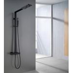 constant temperature Black sprayed Nordic Rain Shower Faucets