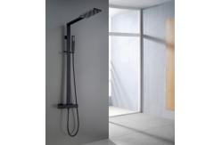 China constant temperature Black sprayed Nordic Rain Shower Faucets supplier