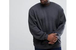 China Fat Men Plus Size Oversized Sweatshirts , Cotton Polyester Thick Oversized Hoodie supplier