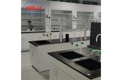 China Rustproof Modular Island Benches In Laboratory Multipurpose Steel Material supplier