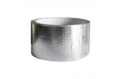 China Reinforced Thermal Insulation HVAC Aluminum Foil Tape Laminated Closer PE Mesh Tape supplier