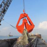 Heavy Duty NM400 Mechanical Grab Bucket 2 Peel Dredging Clamshell Material Bulk Cargo