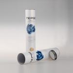 Hard Recycled Custom Cardboard Paper Tube Packaging Iron Lid For Wine Package for sale