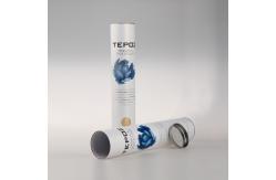 China Hard Recycled Custom Cardboard Paper Tube Packaging Iron Lid For Wine Package supplier