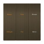 British Standard Home Assistant Knx Switch , 3 Gang Smart Light Switch