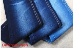 China Eco Friendly Stretch Denim Fabric Cotton Poly Rayon Spandex Slub Style supplier