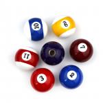 Custom Resin Billiard Shift Knob White  Black Orange  ISO9001 Certificated for sale