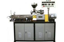 China 2Kg/H PVC Conical Twin Screw Extruder Automatic PVC Pipe Extruder Machine supplier