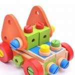 Montessori Wooden Building Block Nut Toys Nut Screw Toy Girls Boys Gift for sale