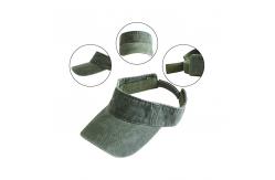 China Adults Empty Plastic PVC Sun Visor Cap Velcro Back Closure supplier