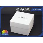 Logo Print Cardboard Paper Jewelry Gift Boxes Large White Gift Box for sale
