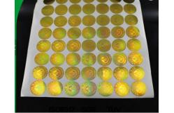China Permanent Adhesive Security Hologram Sticker Uv Printing supplier