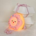 MissDonut Lamp Cute Donut Night Light Soft Silicone Lamp Kids Baby Nursery Nightlight LED Touch Light Kids Bedroom Decor for sale