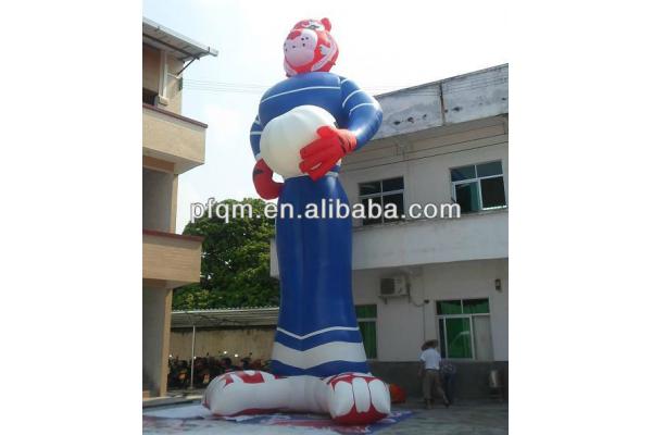 advertising inflatable tiger man model with custom logo printing