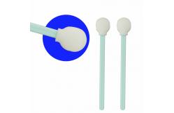China Car Large Round Foam Tip Swabs Cotton 5 Inch Rigid Handle supplier