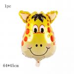 Animal Head Foil Ballons Cartoon Helium Foil Balloon Decoration