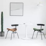 ISO9001 Industrial Style Leather Dining Chairs for sale