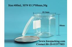 China 400ml Hexagonal Plastic PET Can Organic Sunflower Seeds Nuts Kernels Mix supplier