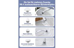 China Bathroom Floor Electric Spin Scrubber Rechargeable Extendable supplier