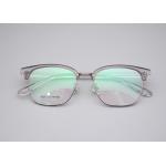 Translucent TR And Metal Browline Glasses Frame Custom Logo 3537 for sale